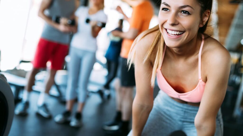 Ragazza in palestra